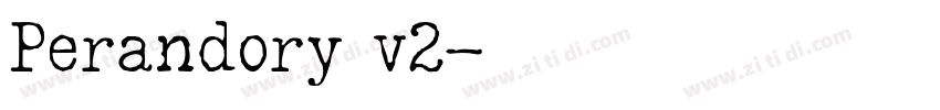 Perandory v2字体转换